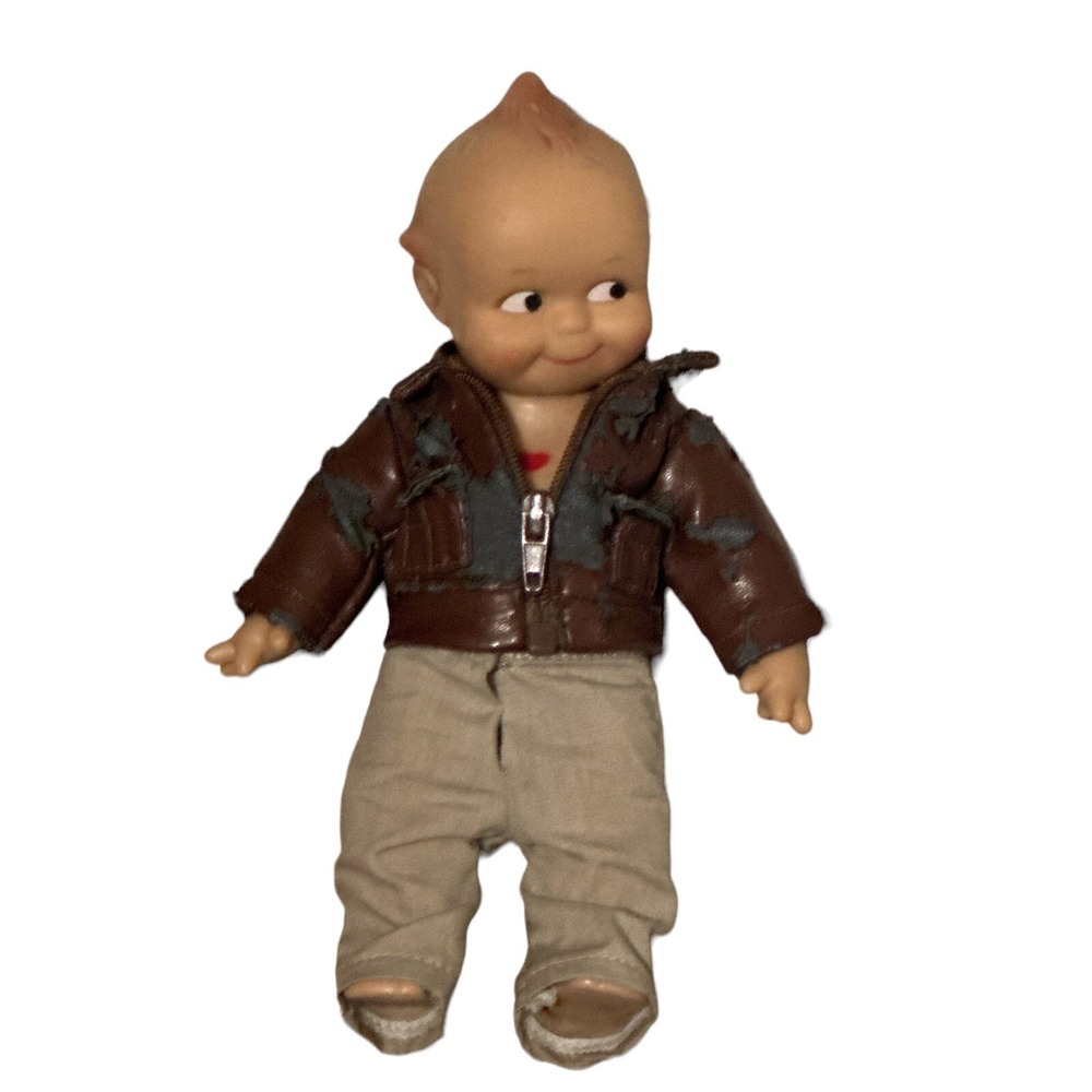 Jesco Kewpie Baby Doll American Treasures Pilot W/ Bomber Jacket 1985 CameoColl.